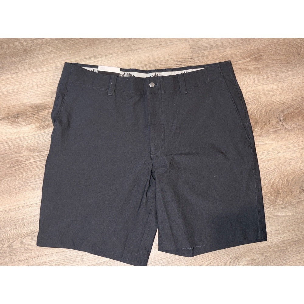Callaway Mens Performance Golf Shorts Caviar Black 36 Opti-Dri Stretch CGB5G0V2